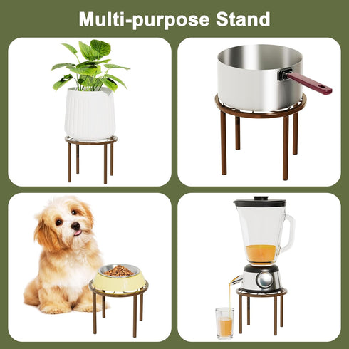 Chinpakden -7.9 7.9 5.9 inches Plant Stand Plant Holder x x Plant Riser for Garden Courtyard, Heavy Duty Flower Stand