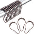 Amazer Decorative Bronze Shower Curtain Hooks - Stainless Steel Rust-Resistant - Set of 12 for Curtains