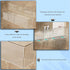 2 Pack 3 14''Length Bathroom Makeup Organizer Wall Mount Clear Bathroom Organizers and Storage with Compartments