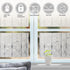 LEMON CLOUD Bamboo Window Film - Frosted Privacy Decal Stained Glass Film - Removable Stickers (23.6 x 78.7 Inch)