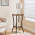 15.7", 2-Tier BF180BZ01 HOOBRO Round Side Table Sofa End Table, Small Storage Nightstand, for Small Spaces, Living Room