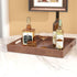Countertop, 16.2 12.2 2 inches, HofferRuffer Rectangle Serving Tray with Hole Handles for Coffee Table, Breakfast, Tea