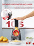 Electric Cheese Grater, 150W Cheese Shredder for Home Kitchen Use, One-Touch Control Slicer