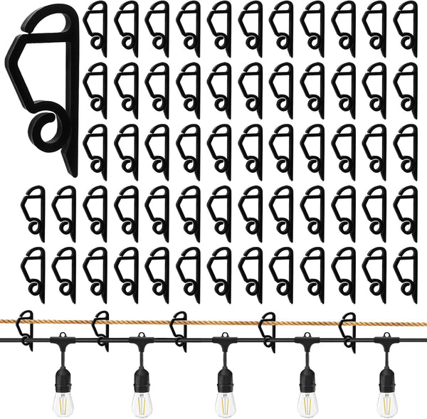 Upgraded String Light Siding Clips Sliding Hooks Light Hanging Hooks Outdoor Weatherproof
