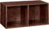 ClosetMaid Cubeicals 2-Cube Storage Shelf Organizer, Stackable or Wall-Mountable, Easy Assembly, Dark Cherry Finish