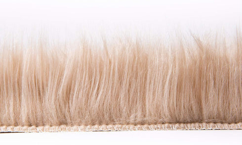 Ashler Faux Fur Rug, Fluffy Shaggy Area Rug, Ultra Soft 2 x 2.9 Feet Rectangle Beige Fuzzy Rug, Machine Washable Shag