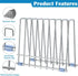 IDEATECH Bags Rack, Stainless Steel Drying Rack for Bags, Desktop Storage Organizer, Kitchen Storage (Silver)