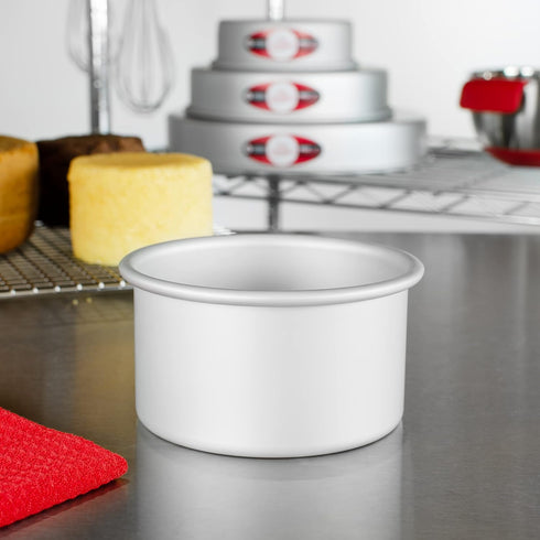 Fat Daddio's 2 Piece Set Anodized Aluminum Round Cake Pans, 5 x 3 Inch