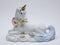 CG 737-33 White Unicorn with Flowers Sitting Figurine, 4" H