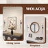 Set 2, 23.5" Candle Wall Sconce of Large Twisted Wall Mount Metal Black Candle Holder Sconces Decor for Living Room