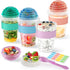 4 Pack Yogurt Parfait Cups with Lids Reusable, 20 oz Plastic Overnight