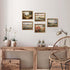 Framed Vintage Wall Art, Classical French Landscape Painting, Wildflowers Field Canvas Print for Kitchen and Living Room