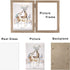 AVEAX Double 5x7 Picture Frame, Wood Grain Photo Frame, Shadow Box Frame