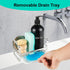 Counter TEZZ Sponge Holder for Kitchen Sink, Stainless Steel Kitchen Storage Sink Caddy for Organizing Sponge, Brush