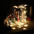 Aprjv 96 String Lights LED Curtain Light, LED Fairy Hanging String Lights Waterproof Christmas Snowflake Lights