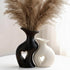 Ceramic Vase Hollowed Heart Flower Vase Set for Modern Nordic Boho Home