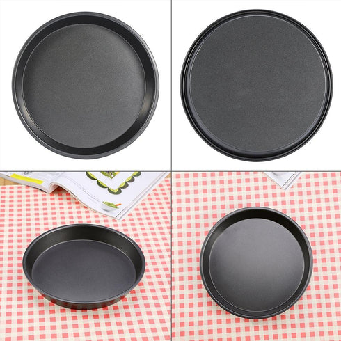 Yosoo 8 Inch Carbon Steel Non-Stick Round Pizza Pan, Microwave Oven Baking Dish