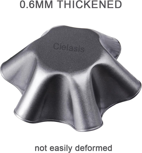 2 Pack 8.5" Nonstick Taco Shell Bowl, Carbon Steel Tortilla Maker Shell Pans for Baking and Frying
