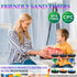 Sand Timer, 2 Minute Hourglass Timer, Colorful Blue Sand Clock, Plastic Sandglass for Kids, Classroom, Kitchen