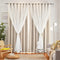 Loyala Star Curtains, Blackout Curtains for Bedroom Kids Cute Double Layer Hollow Out