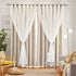 Loyala Star Curtains, Blackout Curtains for Bedroom Kids Cute Double Layer Hollow Out