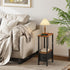 1 1 VIMBER Narrow Side Table for Small Spaces, Skinny End Table with Charging Station, Sofa Beside Table with Drawer
