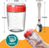 Large Overnight Oats Containers to Go, 4 Pack Glass Meal Prep Jars, 2 Cups Wide Mouth Airtight Storage