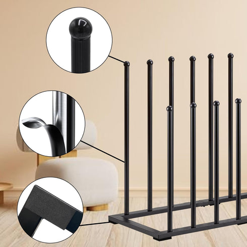 HIEDUYT Closet (plus8pairs) Boot Rack Shoe Cabinet Metal Shoe Rack for Shoe Organizer
