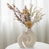 Set 2 6.3" 8.4") Snuggle Hollow Ceramic Vase of for Coffee Table Decor, Donut Decorative Vases for Boho Modern Table