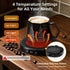 Set, 4 8 Coffee Mug Warmer & Unique Marbling Mug Smart Heated Electric Cup Warmer for Desk Office, Temperature Control