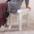 AVGVLIJ Vanity Stool, Padded Makeup Chair Bench with Solid Wood Legs, Dressing Table Seat, Cute Vanity Stools