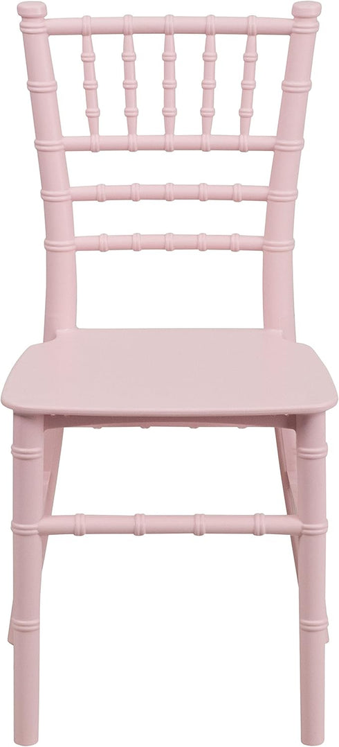Commercial Flash Furniture Childs Pink Resin Party and Event Chiavari Chair for & Residential Use,Pink