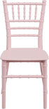 Commercial Flash Furniture Childs Pink Resin Party and Event Chiavari Chair for & Residential Use,Pink