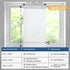 rabbitgoo Window Privacy Film - Frosted Glass Cling for Non-Adhesive Static Cling, Anti-UV Reeded Blinds Sticker, 23.6"