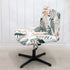 LiveGo Armless Chair Slipcover - Knitted Jacquard Modern Chair Cover for Wide Seat Computer Task Chair