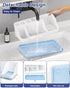 Homtalker Counter 7 Countertop Bathroom Organizer and Storage, Slots Detachable Toothbrush Holders for Bathrooms