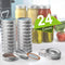 Mason Jar Lids and Rings - 48Pcs Regular Mouth Canning Lids for Ball, Kerr Jars with Leak Proof Seal