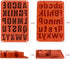 2 Pack Uppercase Letters Crayon Mold Lowercase Alphabet Chocolate Baking Mold Resin Mold Cake Pan Handmade Soap Mold