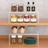 Cabinet Storage Shelf Rack Set of 2, Medium (13 x 9.4 inch) Rustproof Metal Wire Kitchen Cabinet Organizer and Storage, Cupboard Spice Shelf Rack for Plate, Dish, Counter & Pantry Organization by GEDLIRE