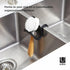 Modern Black Sling Sponge Holder for Kitchen Sinks - Flexible Design, No Suction Cups