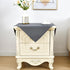 24x24 Inch Small Square Tablecloth Washable Polyester Side Table Cloth Solid Grey Heavy Duty End Table Cover for Dining