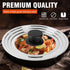 Universal Lid for Pots and Pans, Stainless Steel Pan Cover Fits 6-7-8 Inch Cookware