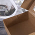 ONE MORE 6" Brown Bakery Boxes with PVC Window for Pie and Cookies, 12 Pack, Natural Kraft Paper