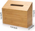 Countertop Hand Towel Box Cover Compatible with Kleenex Disposable Paper Hand Towels, Bamboo Wood Hand Towel Holder