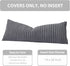 14x36 Inch Set 1 UGASA Long Lumbar Throw Pillow Cover of Super Soft Faux Fur Decorative Pillow Case Plush Flannel