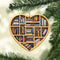 AyeBeau Book Lovers Ornaments Gifts, Bookshelf Heart Ornament Christmas for Tree 2025, Bookstore