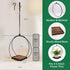 3-5.5 Inch Hanging Planter for Indoor Plants, Black Plant Hanger Indoor with Sturdy Wood Base, Modern Boho Macrame