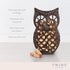 Twine Wise Owl Cork Holder - Decorative Wine Cork Storage and Decor, Set of 1, Rustic Bronze Finish