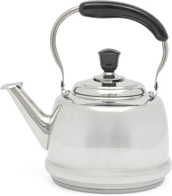 Martha Stewart Kingstree Large 2 Qt Stainless Steel Tea Kettle Heavy Gauge