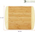 Totally Bamboo Kauai Bamboo Serving & Cutting Board, Natural Two Tone, 14" x 11.5"